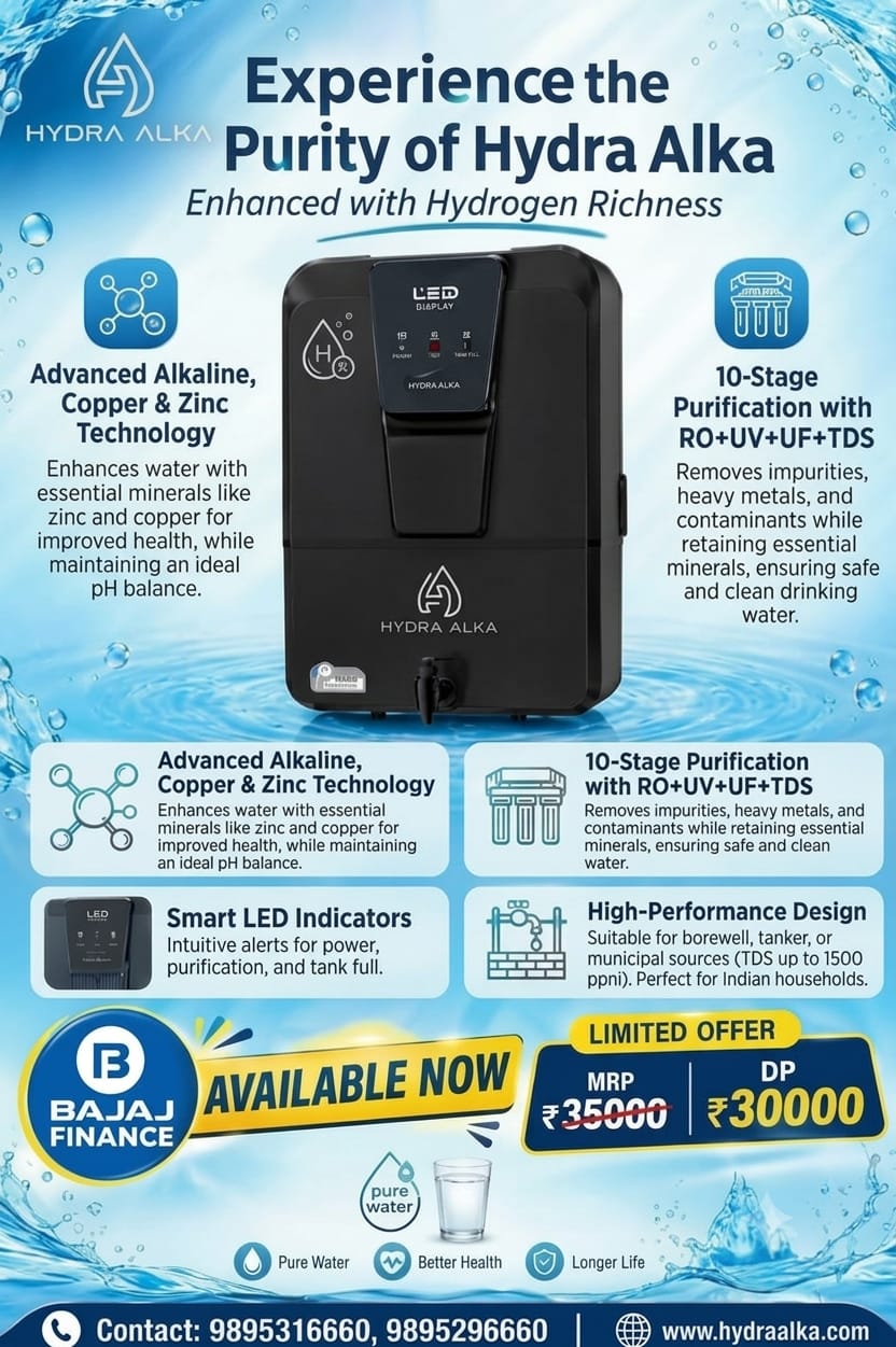 Hydra Alka Advanced Alkaline Water Purifie